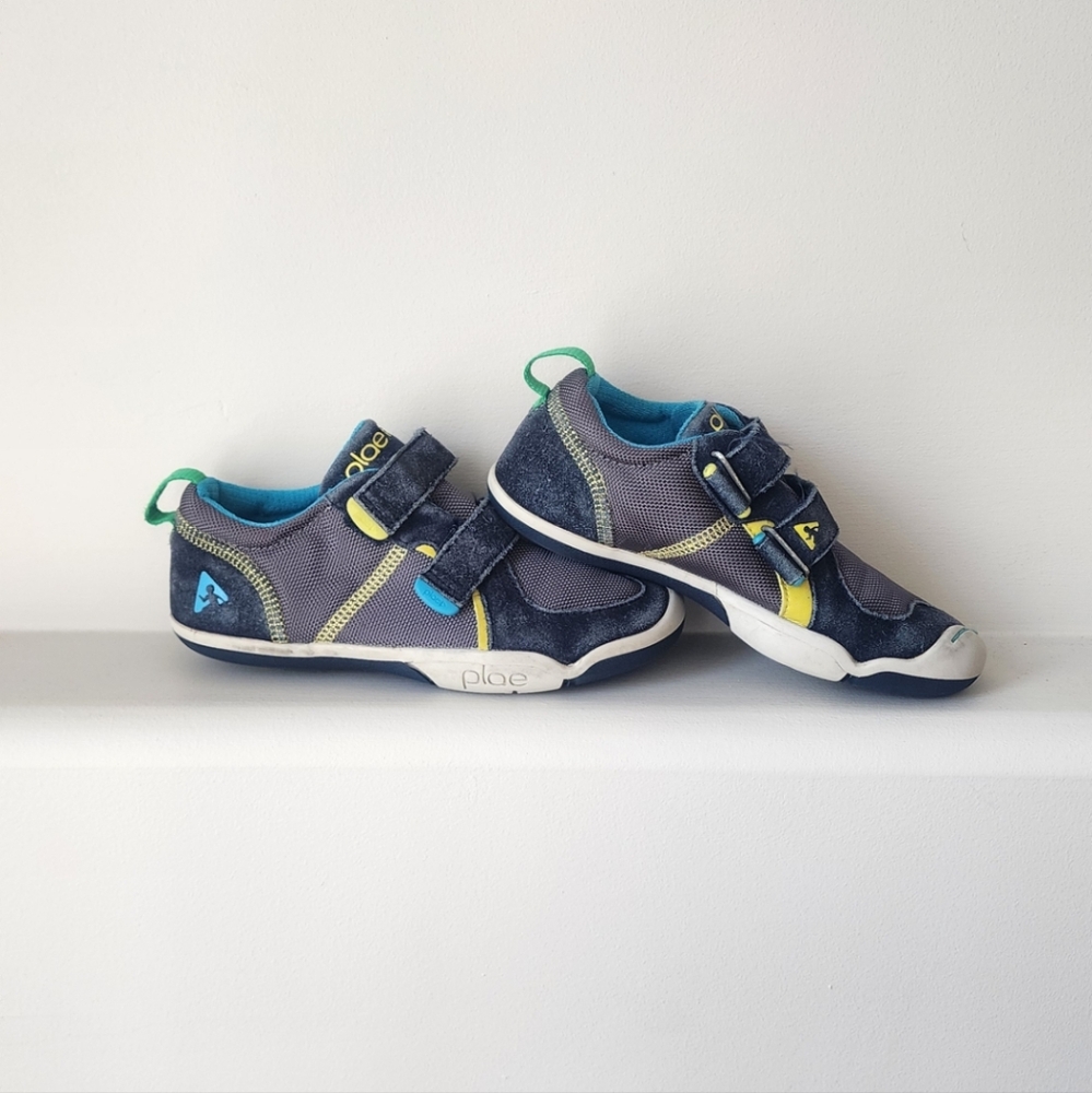 Plae Kids Shoes - Navy and Yellow 12.5c Toddler